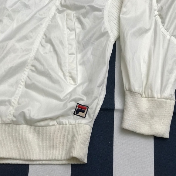 FILA Women Windbreaker Full Zip Jacket White XL - Picture 2 of 8